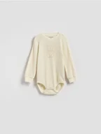 Body dla niemowląt - Reserved - Strukturalne body - złamana biel - miniaturka - grafika 1