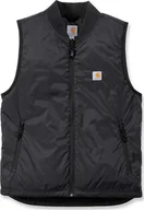 Kamizelki męskie - Carhartt Kamizelka Carhartt Shop Vest Black - miniaturka - grafika 1