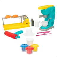 Zabawki AGD - COLORBABY Play - Zestaw plasteliny, W zestawie ekspres do kawy z dźwiękiem, Wyświetlacz na żywność, Różne formy, Akcesoria, Wałek, Miękkie i wolne od toksycznych, Zabawki rzemieślnicze (47269) - miniaturka - grafika 1