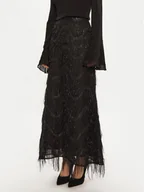 Spódnice - Bruuns Bazaar Spódnica maxi Ajwa BBW4196 Czarny Regular Fit - miniaturka - grafika 1