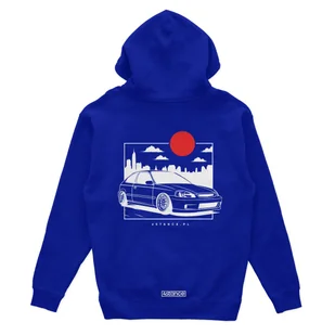Bluza z kapturem Honda Civic VI JDM niebieska-XL - Odzież do sportów motorowych - miniaturka - grafika 1