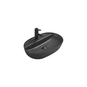 Umywalki - Mexen Adel umywalka nablatowa 60 x 41 cm, czarna mat - 22166085 - miniaturka - grafika 1