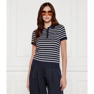 Tommy Hilfiger Polo Regular Fit - Swetry damskie - miniaturka - grafika 1