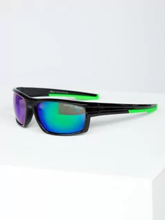 Okulary przeciwsłoneczne - Zielone okulary przeciwsłoneczne Denley MIAMI7 - grafika 1