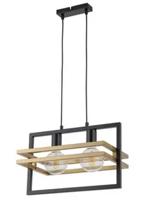 Merci lampa wisząca 2-punktowa czarna/złota 32389 - Lampy sufitowe - miniaturka - grafika 1