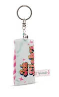 Plecaki - NICI Breloczek do kluczy Mini pluszowa poduszka Kocham 8 cm z dzwoneczkiem, kolorowy towarzysz do plecaka lub torby, uchwyt na klucze dla małych i dużych 62098 - miniaturka - grafika 1