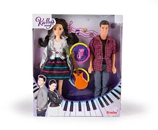 Simba Kally's Mashup 109413004 zestaw lalek z gitarą i mikrofonem 29 cm Kally i zębami - Instrumenty smyczkowe - miniaturka - grafika 1