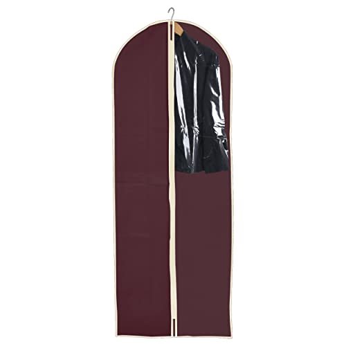 HOUSE COLLECTION Etui na drzwi sukienki 60 x 137 cm, pyłoszczelna osłona na ubrania Czerwony, TNT na ubrania, odzież z zawiasami, etui na sukienki do dymowania, kurtki, spódnice