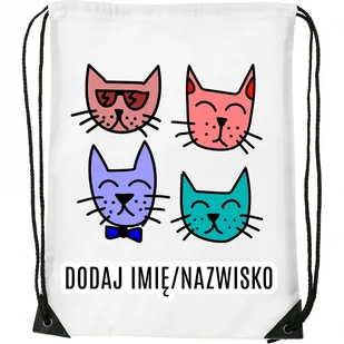 Worek na buty z imieniem do przedszkola szkoły żłobka - Worki na buty - miniaturka - grafika 1