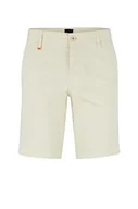 Spodenki damskie - BOSS Szorty Schino-Slim, męskie szorty ST Slim-Fit ze stretchu bawełny o średniej wysokości w pasie, Light Beige277, 31 - miniaturka - grafika 1