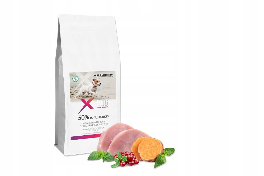 X-DOG GF ADULT M/L INDYK BATATY I ŻURAWINA 2KG