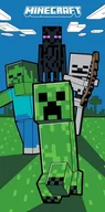 Okrycia kąpielowe dla dzieci - RĘCZNIK bawełniany MINECRAFT 70x140 cm - miniaturka - grafika 1