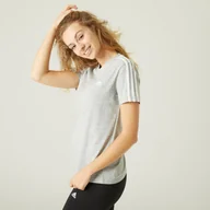 Koszulki sportowe damskie - Koszulka z krótkim rękawem damska Adidas Gym & Pilates - miniaturka - grafika 1