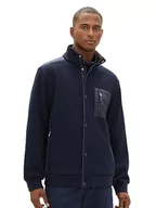 Kurtki męskie - TOM TAILOR Męska kurtka z dzianiny, 10668 - Sky Captain Blue, XL - miniaturka - grafika 1