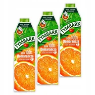 Soki i napoje niegazowane - Tymbark Sok 100% pomarańcza 1 l x 3 sztuk - miniaturka - grafika 1