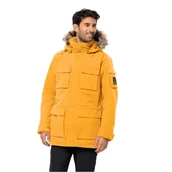 Kurtki męskie - Męska parka Jack Wolfskin GLACIER CANYON PARKA mustard - XXL - miniaturka - grafika 1