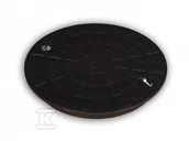 Odwodnienia, kanały i akcesoria - Kaczmarek Pokrywa tworzywowa PP dn 315mm, klasa A15=1.5t, na rurę trzonową korugowaną 315, kolor czarny (studnia Diamir 315) - miniaturka - grafika 1