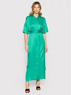 Sukienki - Fracomina Sukienka koszulowa F322SD3004W45101 Zielony Regular Fit - miniaturka - grafika 1