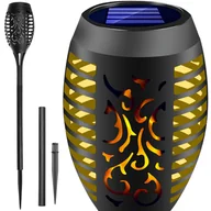 Lampy ogrodowe - Lampa Solarna Ogrodowa Wbijana Pochodnia GARDLOV - miniaturka - grafika 1