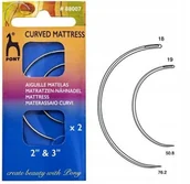 Pasmanteria - igły ręczne półokrągłe PONY 88007 5, 7.5cm - miniaturka - grafika 1