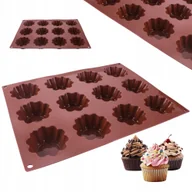 Formy do ciast - FOREMKI na BABECZKI SILIKON FORMA DO PIECZENIA BABECZEK 12 29 x 20 x 2,7 - miniaturka - grafika 1