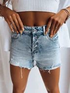 Spodenki damskie - Jeansowe spodenki damskie SANGRIA niebieskie Dstreet SY0320-S - miniaturka - grafika 1