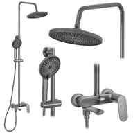 Zestawy prysznicowe - Rea Zestaw Prysznicowy REA Marco Tytan - miniaturka - grafika 1