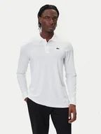 Koszulki męskie - Lacoste Polo DH2615 Biały Regular Fit - miniaturka - grafika 1