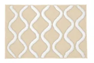 Dywaniki łazienkowe - Kleine Wolke Piana Dywanik łazienkowy Sandbeige Beżowy 70x120 cm - miniaturka - grafika 1