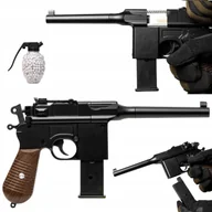 Zabawki militarne - Pistolet Metalowy Na Kulki Plastikowe Metal Replika Kultowy - miniaturka - grafika 1