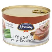 Pasztet i przetwory mięsne - Morliny Mięsko ze smalczykiem Konserwa 400 g - miniaturka - grafika 1