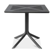 Stoły - Nardi Stół Clip X 80x80 antracyt - miniaturka - grafika 1