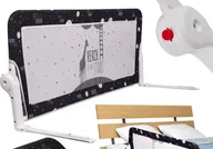 Zabezpieczenia dla dzieci - Barierka osłona ochronna do łóżka otwierana 200 cm czarna Kik Sp. z o. o. Sp. k. - miniaturka - grafika 1