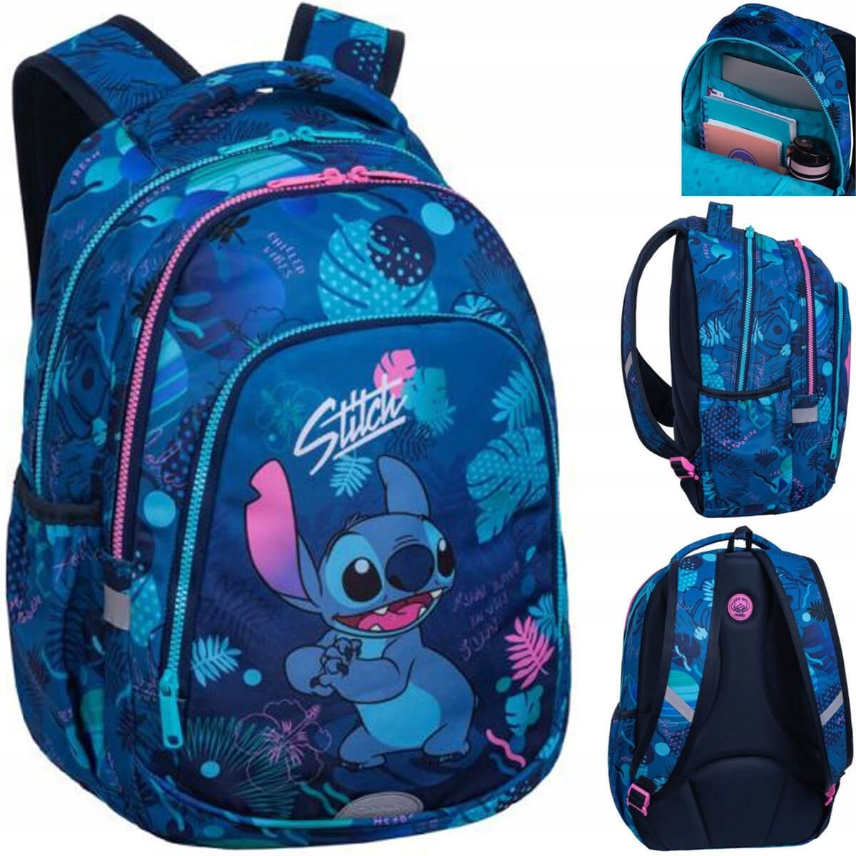 Plecak Szkolny Dla Dziewczynki Stitch Tornister 21L Klasa 1-3 Coolpack