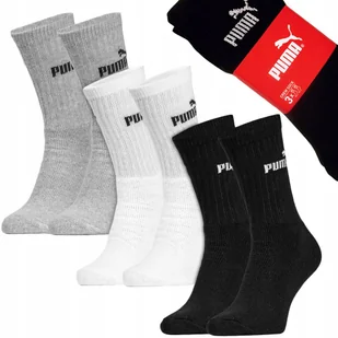 Skarpety długie sportowe 3-PAK mix PUMA CREW SOCK - 35-38 - Skarpetki męskie - miniaturka - grafika 1