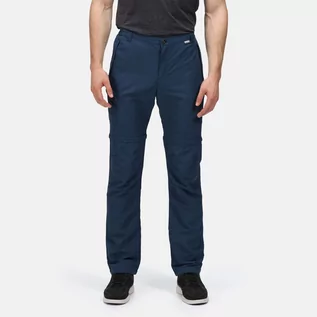 Spodnie męskie - Regatta Męskie Spodnie z Odpinanym Nogawkami Leesville II Granatowy, Rozmiar: 34R - grafika 1