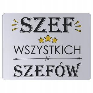 Podkładka pod mysz myszkę mousepad SZEF dla szefa - Podkładki pod mysz - miniaturka - grafika 1
