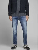 Spodnie męskie - Jack & Jones Jeansy Mike 12168290 Niebieski Tapered Fit - miniaturka - grafika 1