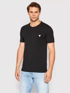 Koszulki męskie - GUESS T-Shirt M2YI24 J1311 Czarny Super Slim Fit - grafika 1