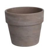 Donice - Donica terakotowa Calima bazalt 17 cm ciemnobrązowy - miniaturka - grafika 1