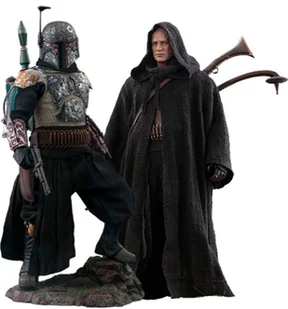 Zestaw 2 figurek Star Wars The Mandalorian 1/6 Boba Fett Deluxe - Figurki kolekcjonerskie - miniaturka - grafika 1