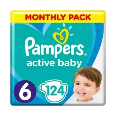 Pampers Active Baby 6 124 szt.