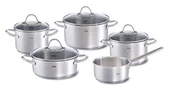 Zestawy garnków i patelni - Fissler Palermo 5-Częściowy Zestaw Garnków Ze Stali Nierdzewnej Na Indukcję - miniaturka - grafika 1