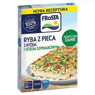 FRoSTA Ryba z pieca z ryżem i sosem szpinakowym 375 g - Ryby świeże i mrożone - miniaturka - grafika 1