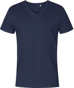 X.O by Promodoro 1425 Koszulka męska z dekoltem w serek, bawełna czesana - Kolor: French Navy - Rozmiar: XS - Koszulki męskie - miniaturka - grafika 1