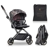 Wózki dziecięce - Wózek spacerowy obrotowy CAVOE IDEO lekki do 22 kg BOUQUET KWIATY PREMIUM - miniaturka - grafika 1