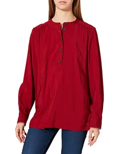 Tommy Hilfiger wiskoza Twill P-Over bluzka Ls damska, Regatta Red, 30 - Bluzki damskie - miniaturka - grafika 1