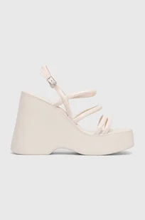 Melissa sandały MELISSA JESSIE PLATFORM AD kolor beżowy M.33994.V101 - Sandały damskie - miniaturka - grafika 1