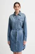 Sukienki - G-Star sukienka jeansowa kolor niebieski mini prosta D26814.D539 - miniaturka - grafika 1