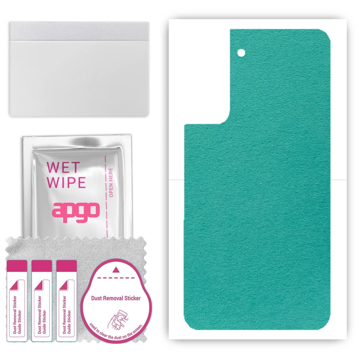 Folia naklejka skórka strukturalna na TYŁ Zamsz do Samsung Galaxy S21 FE 5G - Zamsz Miętowy - apgo SKINS